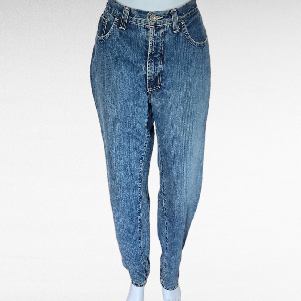 Vintage Versace Jeans Couture 90s High Rise Tapered Medusa Head Jeans Size 34